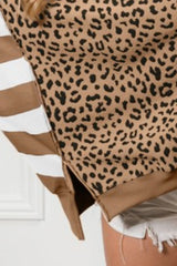 BiBi Leopard and Stripe Mixed Top OutfitFlow