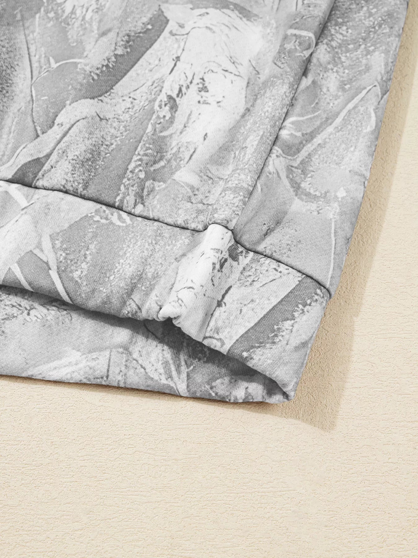 Camouflage Woodland Print Oversized Sporty Hoodie OutfitFlow