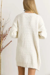 ADORA Comfy Fuzzy Sweater Cardigan OutfitFlow