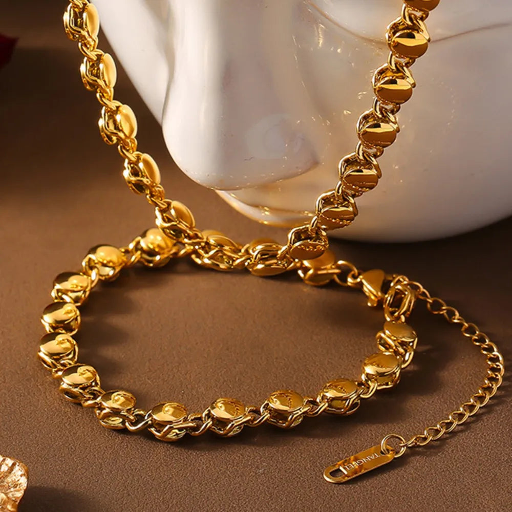 18K Gold-Plated Titanium Steel Bracelet OutfitFlow