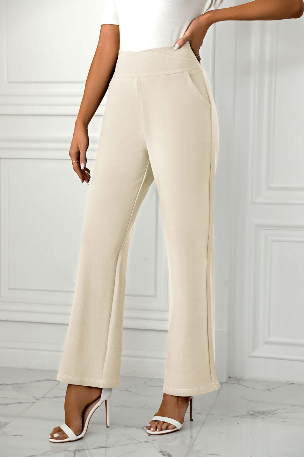 Outfit Flow - High Waist Straight Leg Pants