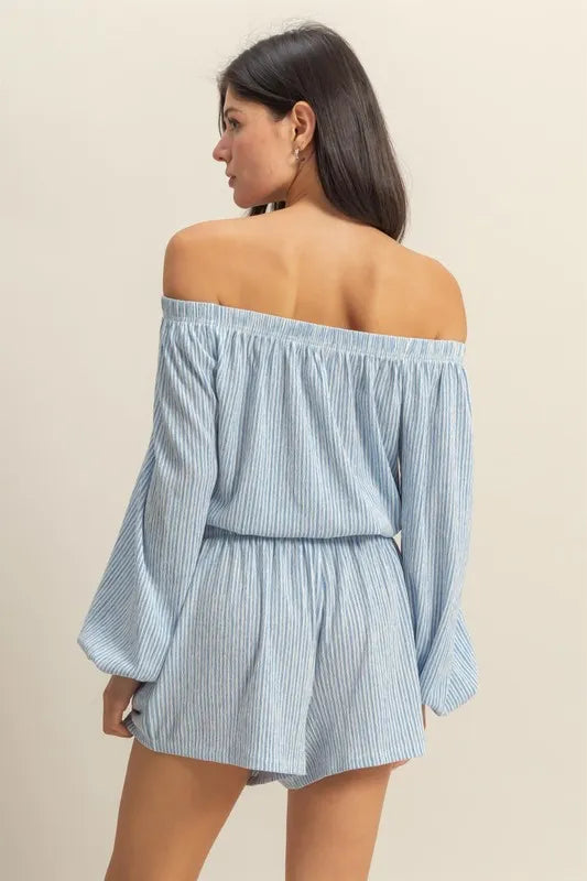 HYFVE Off Shoulder Top and Shorts Set OutfitFlow