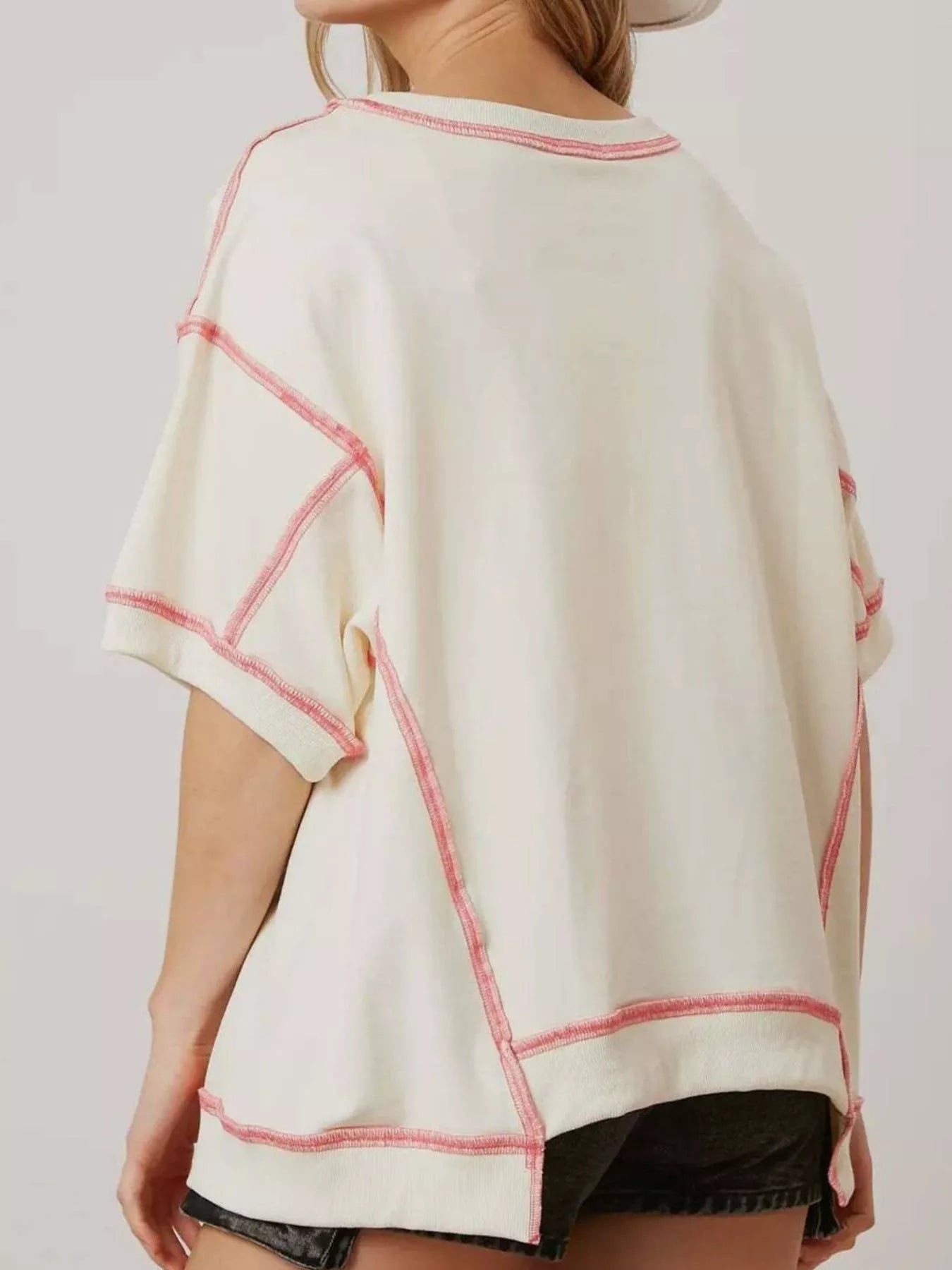 Sequin Lobster Half Sleeve T-Shirt OutfitFlow