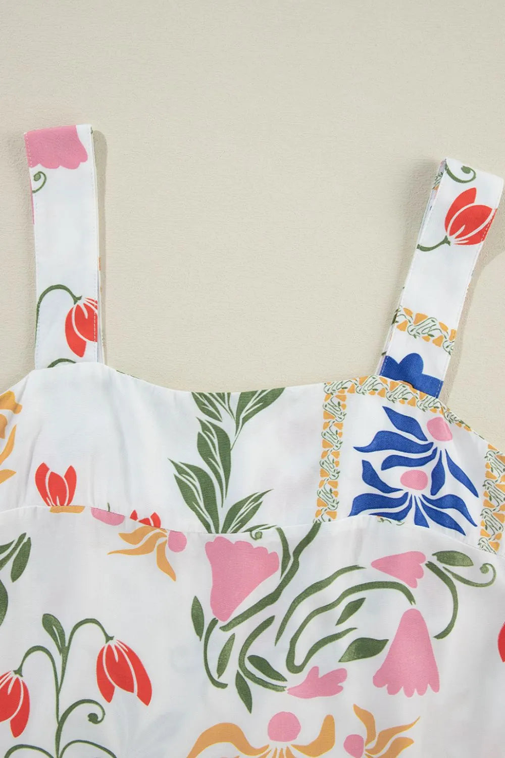 Printed Square Neck Top and Pants Set OutfitFlow