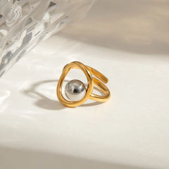 Two-Tone Orbital Bead Ring OutfitFlow