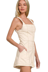 Zenana Tie Back Romper OutfitFlow