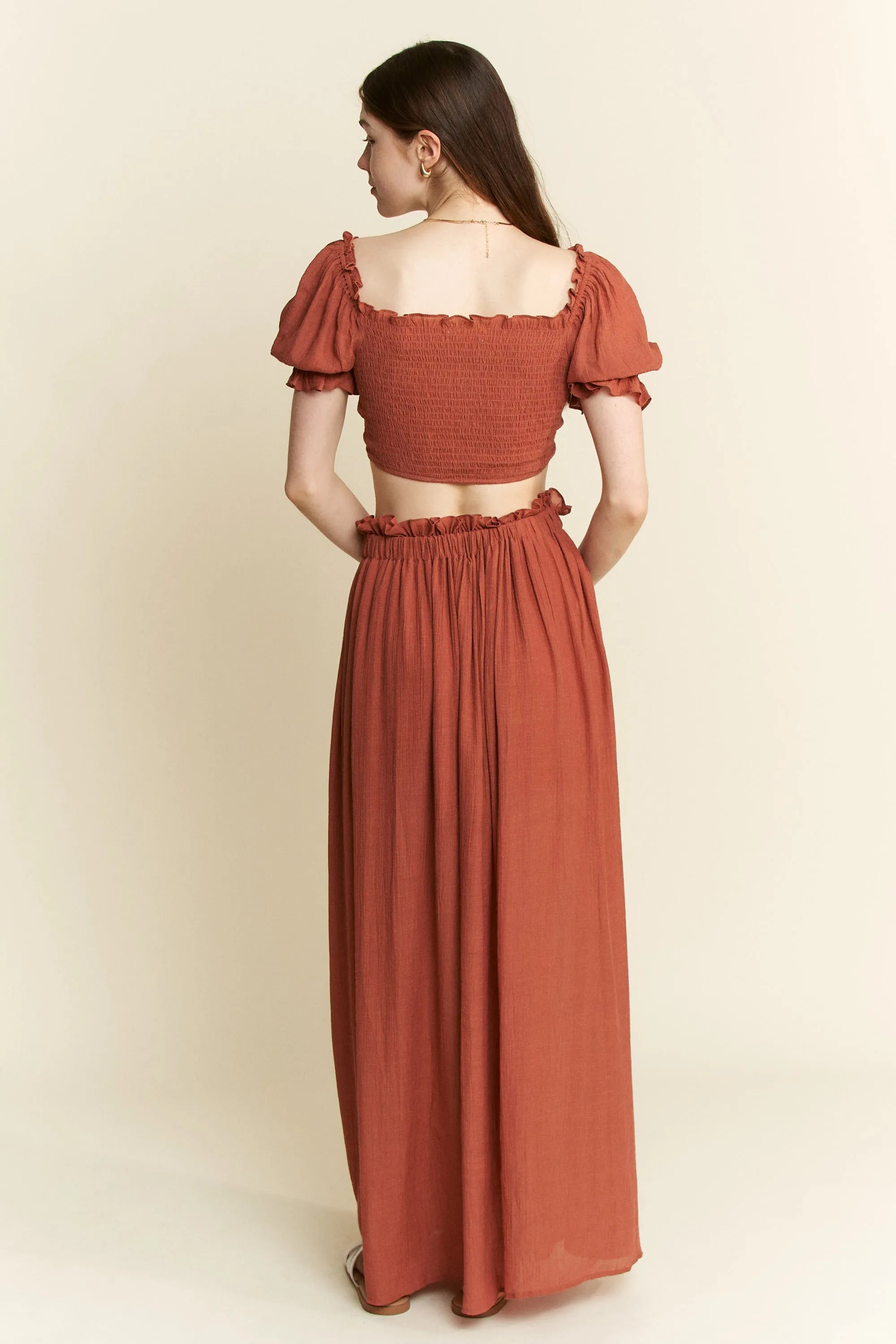 Jade By Jane 2 Piece Crop Top and Skirt Set OutfitFlow