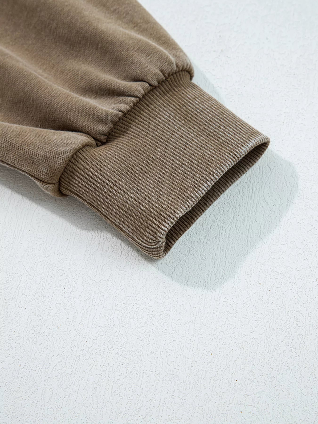 Half Zip Kangaroo Pocket Mineral Wash Baggy Hoodie OutfitFlow