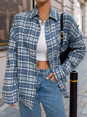 Plaid Button Up Long Sleeve Shirt OutfitFlow