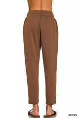 Zenana Scuba Capri Sweatpants with Pocket OutfitFlow