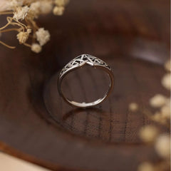 925 Sterling Silver Geometric Ring OutfitFlow