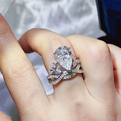 5 Carat Moissanite 925 Sterling Silver Ring OutfitFlow