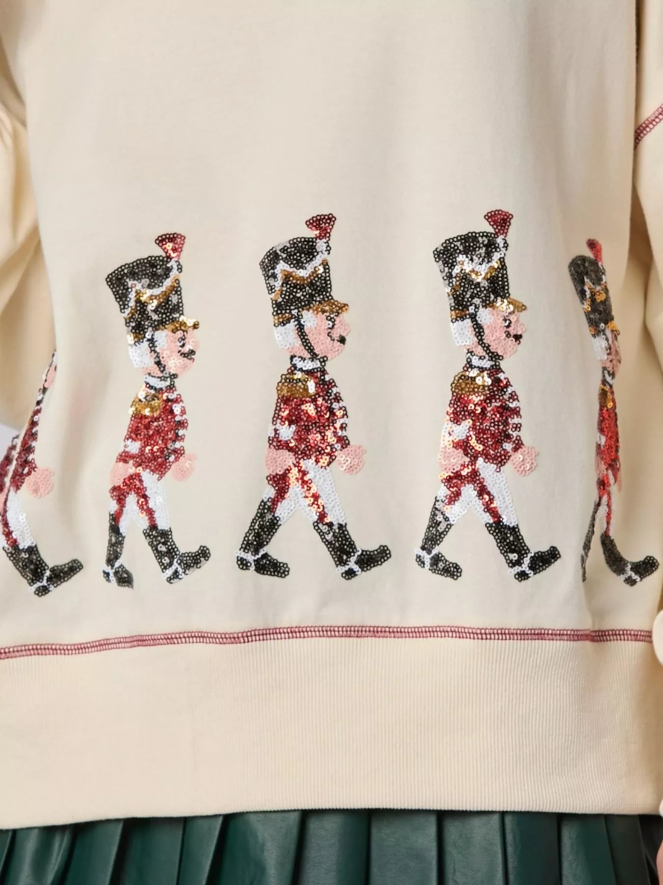 Christmas Marching Band Sequin Sweatshirt OutfitFlow