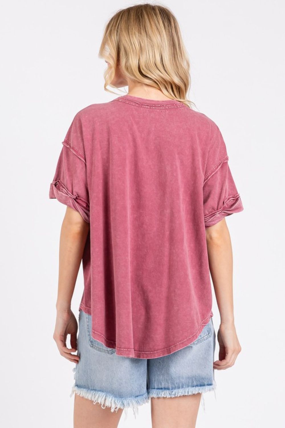 Mittoshop GAME DAY Round Neck Short Sleeve T-Shirt OutfitFlow
