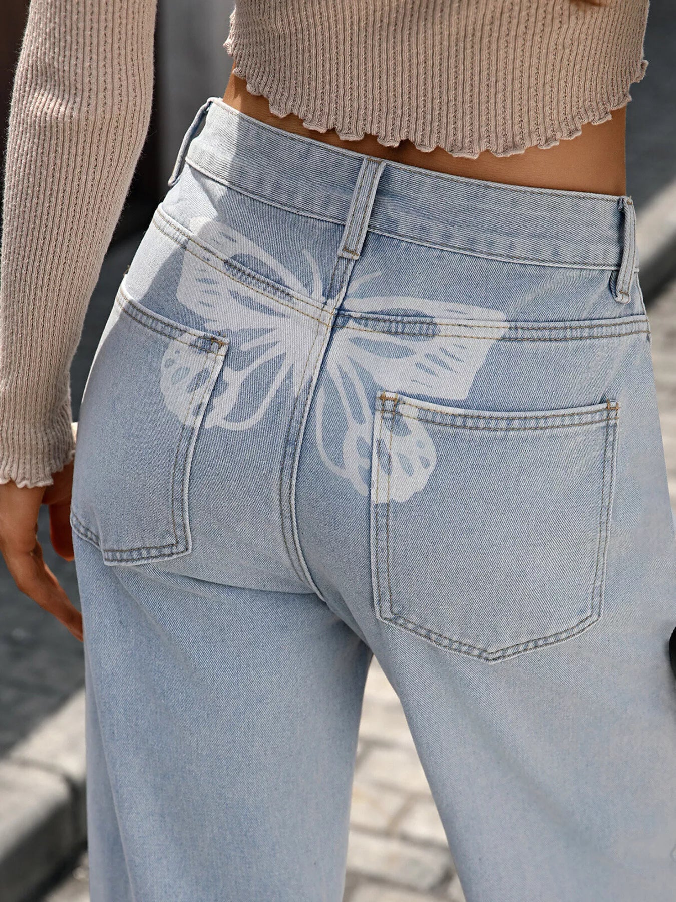 High Waisted Wide Leg Jeans OutfitFlow