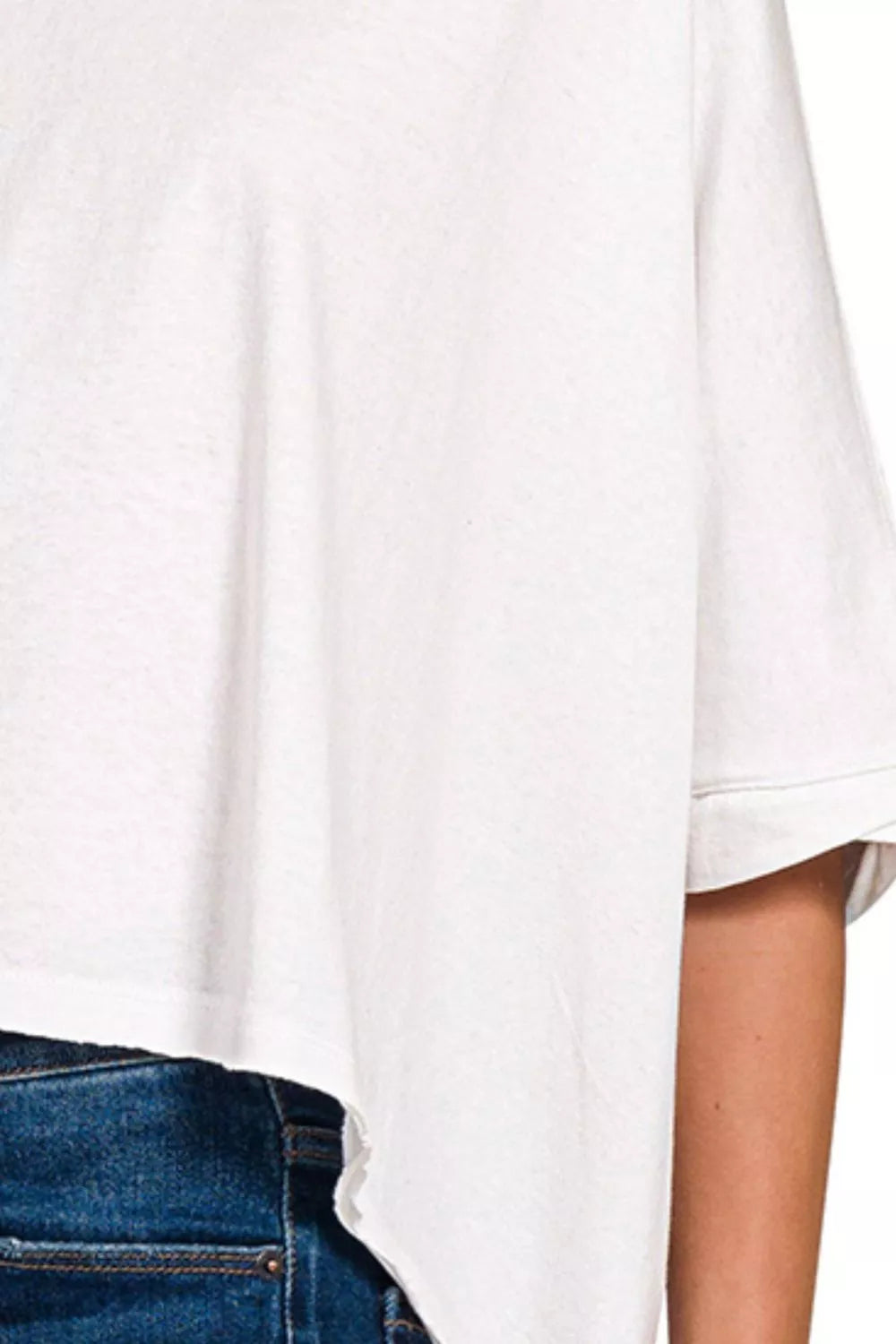 Zenana Premium Cotton Oversized Round Neck Box T-Shirt OutfitFlow