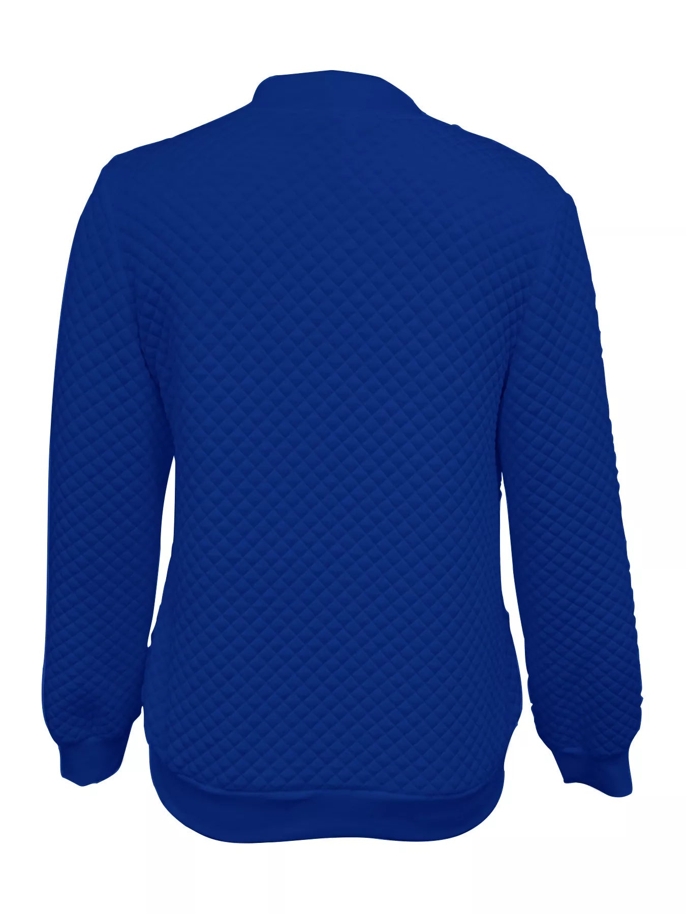 Textured Zip Up Long Sleeve Jacket OutfitFlow