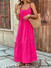 Scoop Neck Cami Maxi Dress OutfitFlow