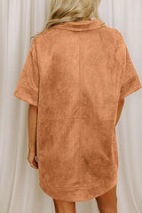 Johnny Collar Half Sleeve Dress OutfitFlow