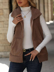 Zip-Up Vest Coat Trendsi