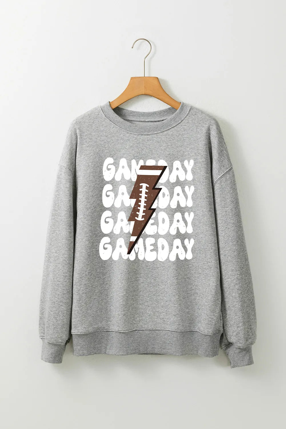 Outfit Flow - GAME DAY Round Neck Long Sleeve Sweatshirt