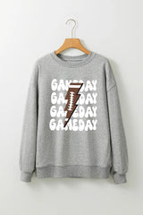 Outfit Flow - GAME DAY Round Neck Long Sleeve Sweatshirt