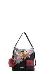 Nicole Lee USA Convertible Adjustable Strap Backpack Bag OutfitFlow