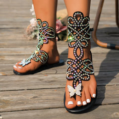 Toe Post Flats Sandals OutfitFlow
