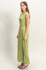 HYFVE Sleeveless Top and Maxi Skirt Set OutfitFlow