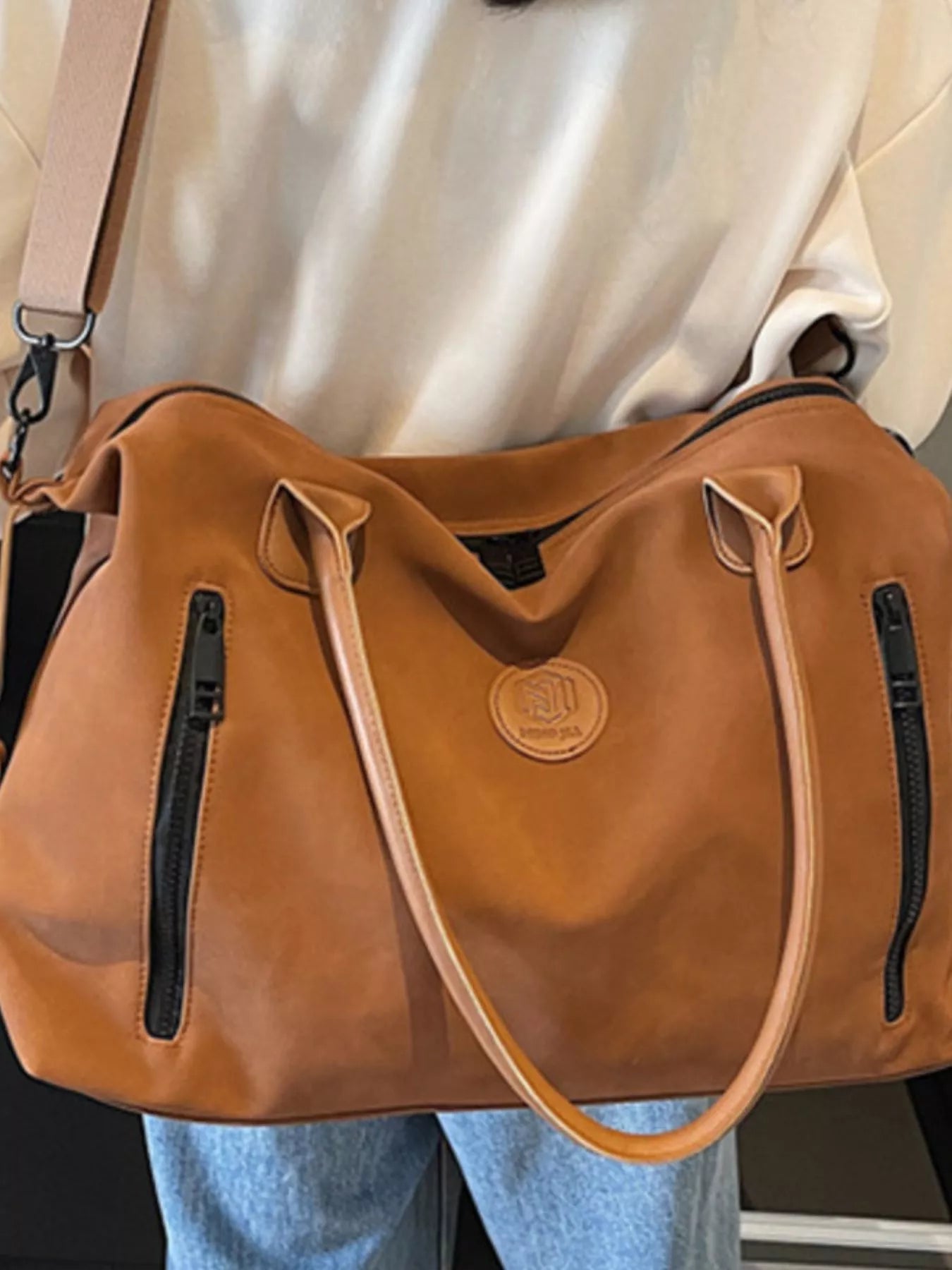 Adjustable Shoulder Strap Travel Duffel Bag OutfitFlow