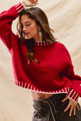 SO ME Loose Fit Christmas Holiday Sweater OutfitFlow