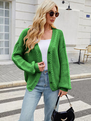 Button Up Long Sleeve Cardigan OutfitFlow