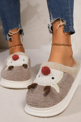 Outfit Flow - Elk Furry PVC Flat Slippers