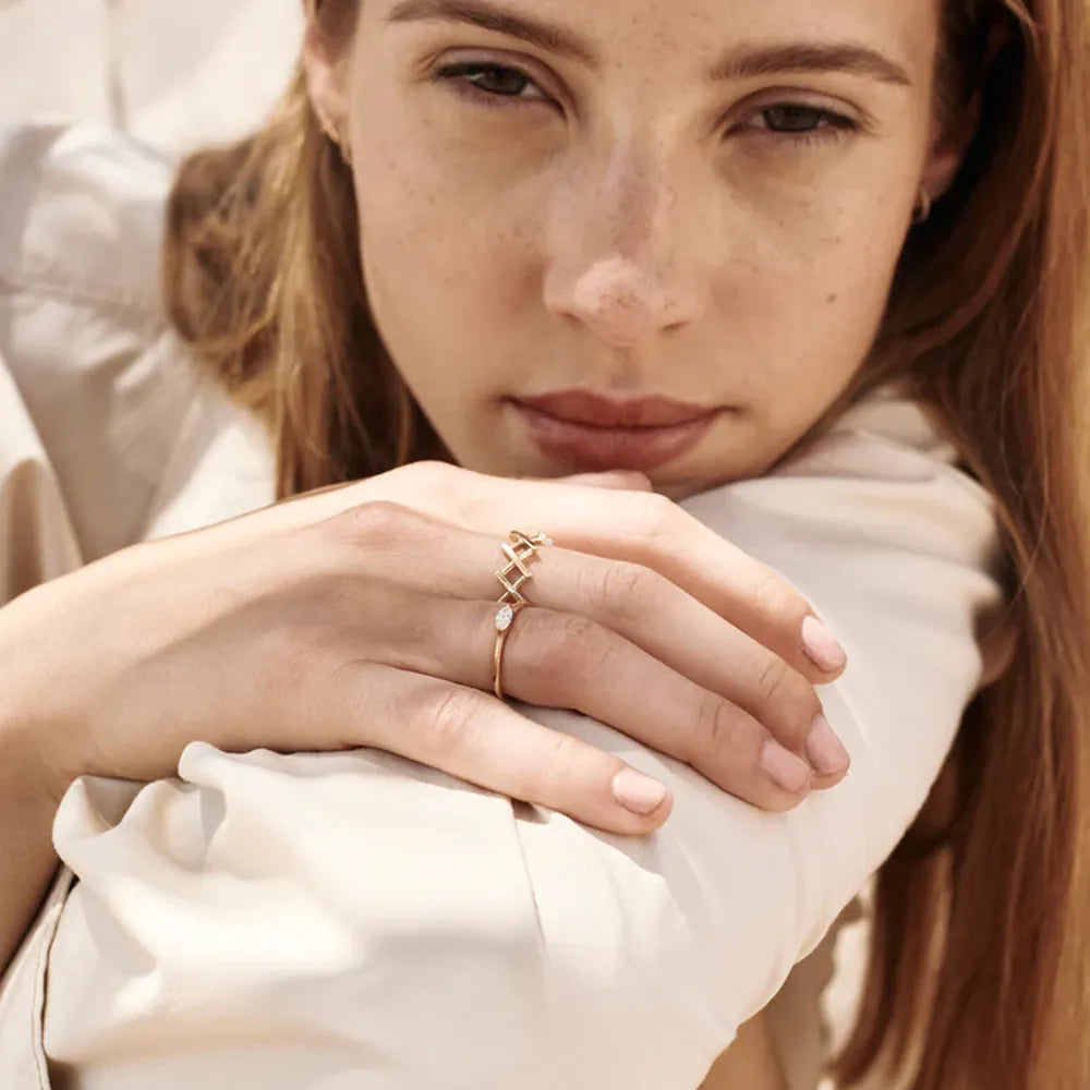 Stainless Steel Cutout Open Ring OutfitFlow
