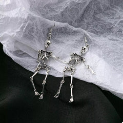 Halloween Skeleton Dangle Earrings OutfitFlow