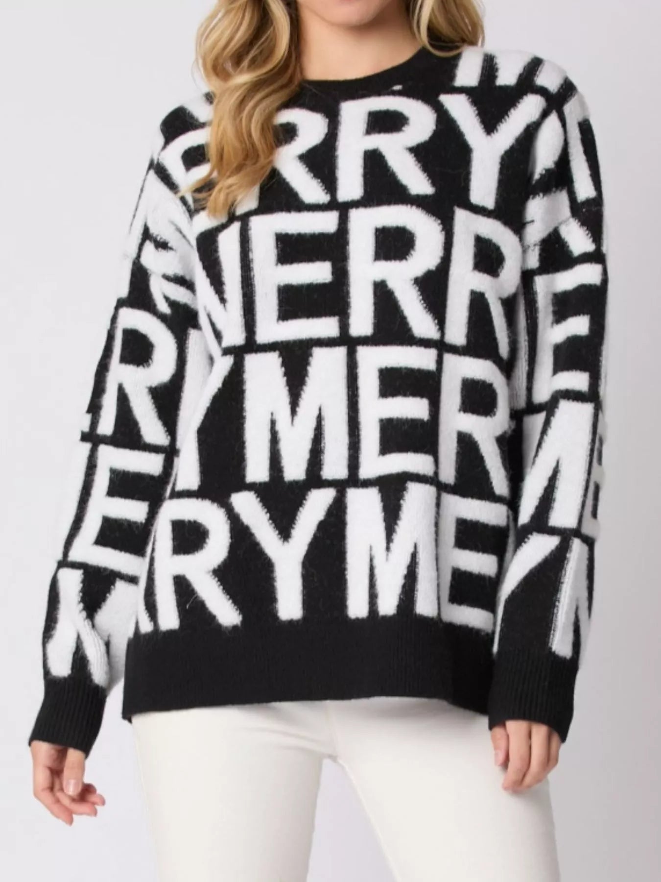 Christmas Merry Festive Holiday Sweater OutfitFlow