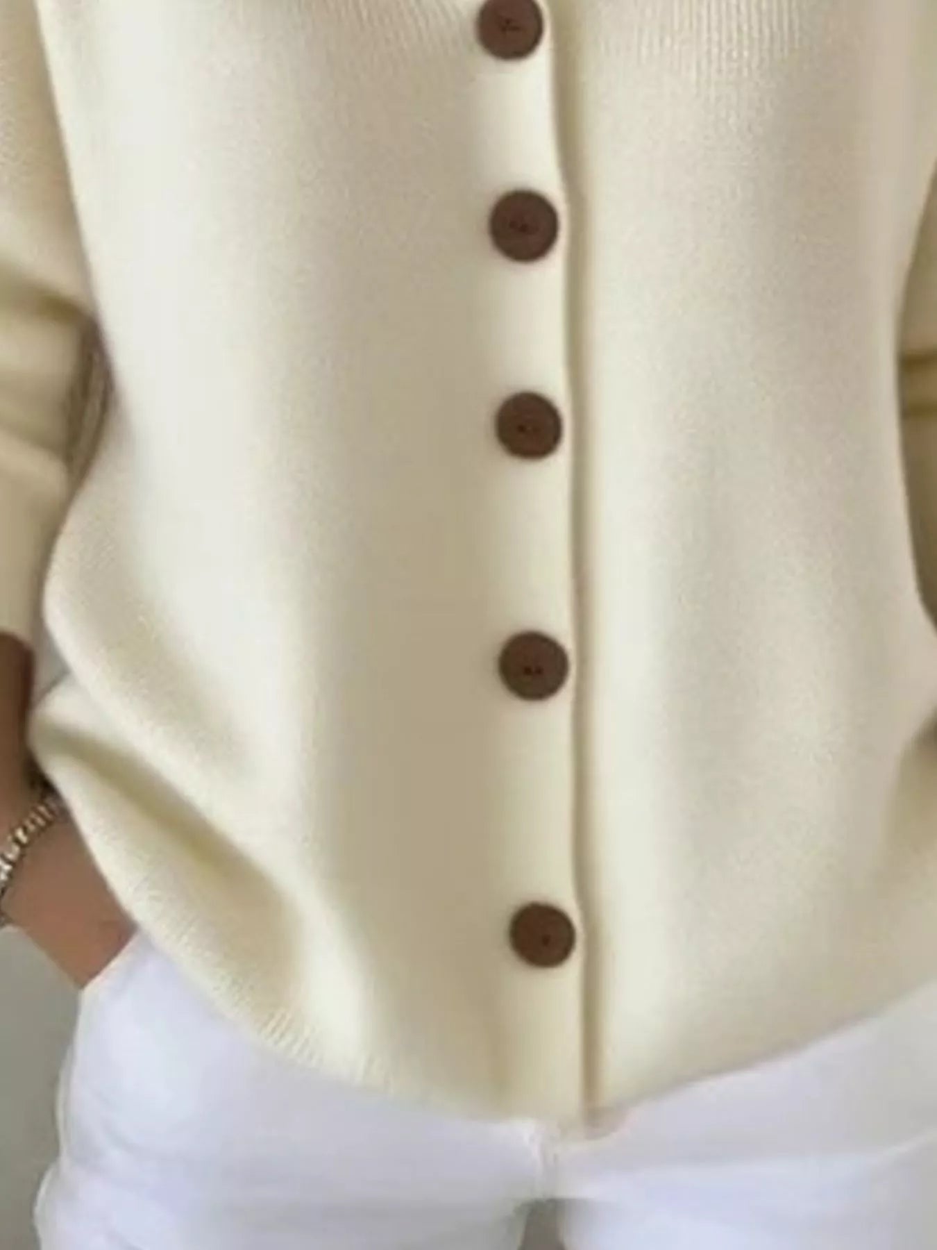 Full Size Hooded Button-Front Soft Knit Cardigan Plus Size OutfitFlow