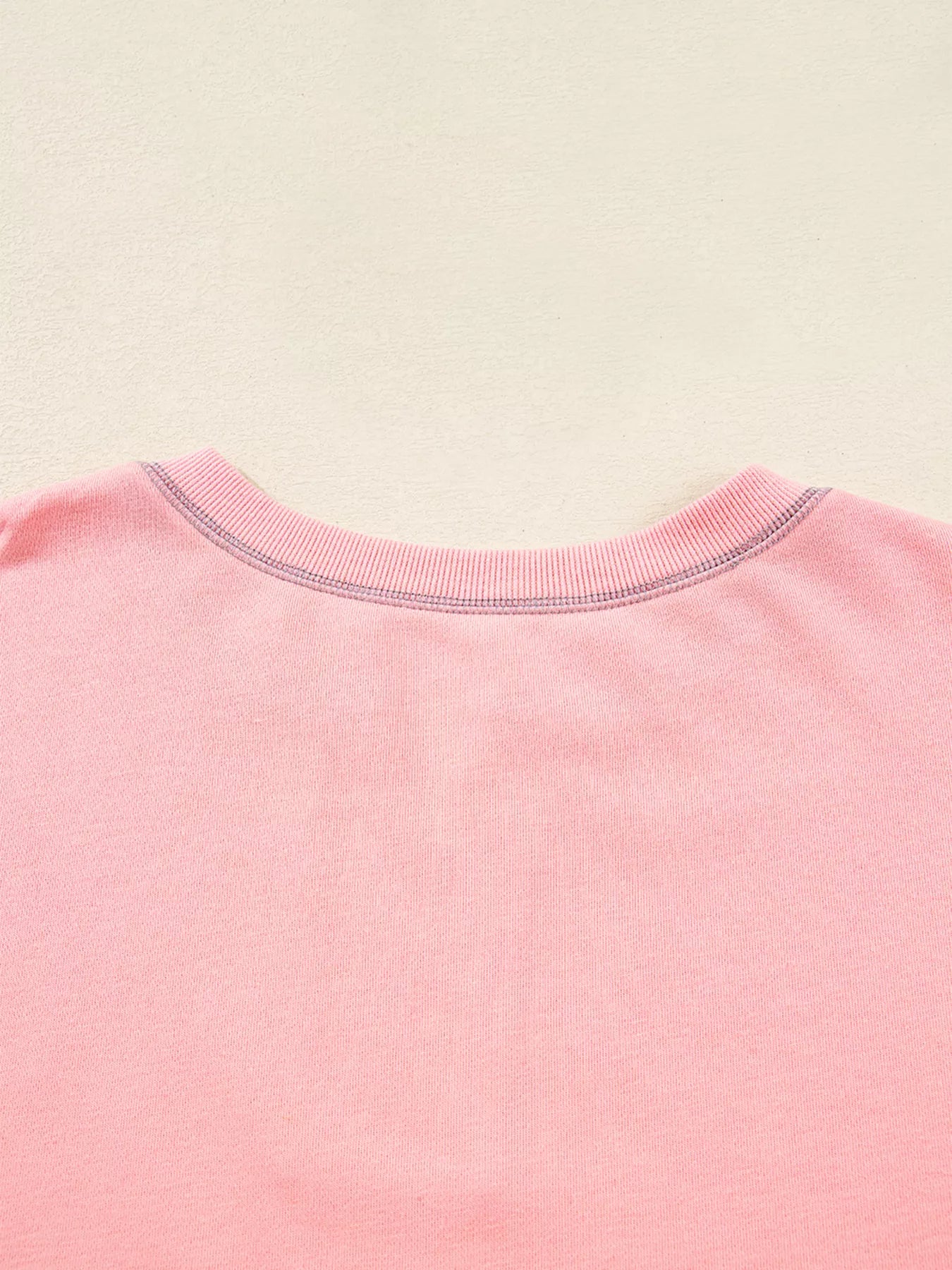 Exposed Seam Color Block Patchwork Slit Cuffs Oversize Sweatshirt OutfitFlow