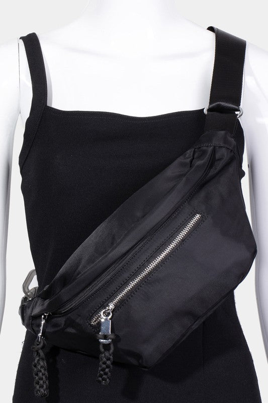 Outfit Flow - Fame Nylon Crossbody Bag with Adjustable Strap