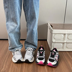 Lace-Up Platform Athletic Shoes OutfitFlow