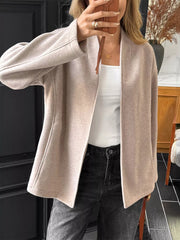 Open Front Dropped Shoulder Outerwear Trendsi