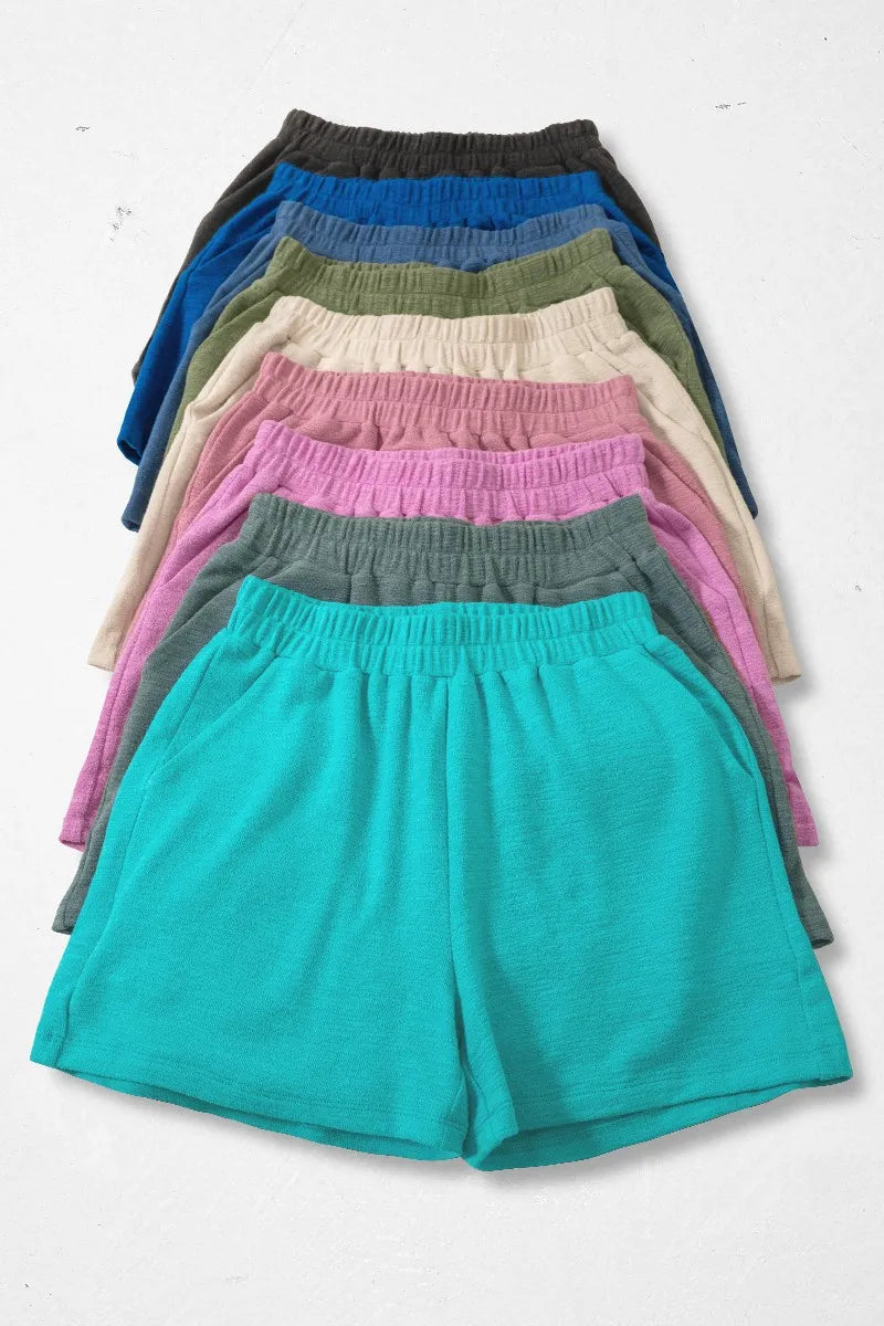 Zenana Cotton Slub Shorts OutfitFlow