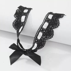 Lace Bow Choker Necklace OutfitFlow