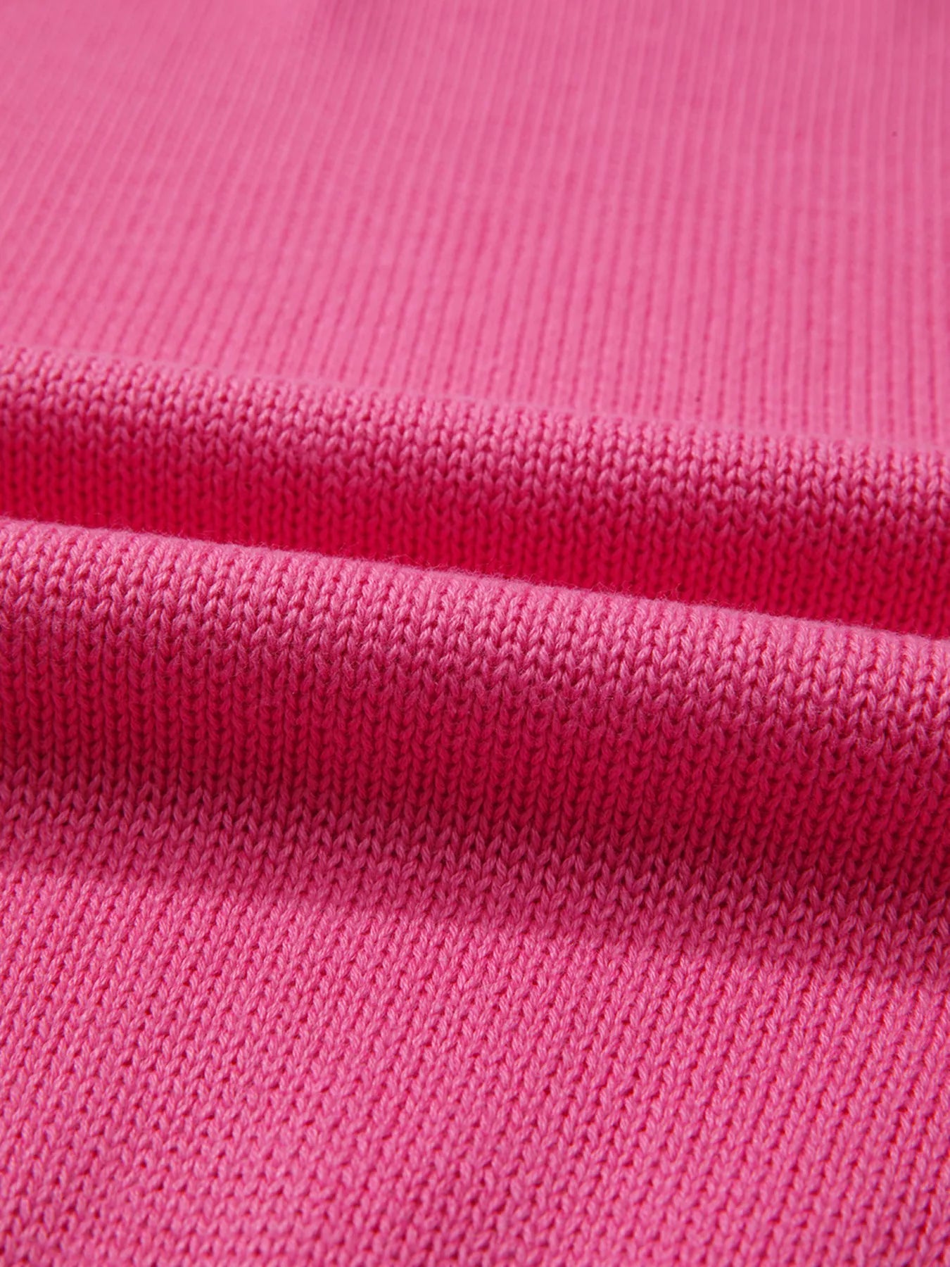 Contrast Crew Neck Pearled Decor Drop Shoulder Knit Sweater OutfitFlow