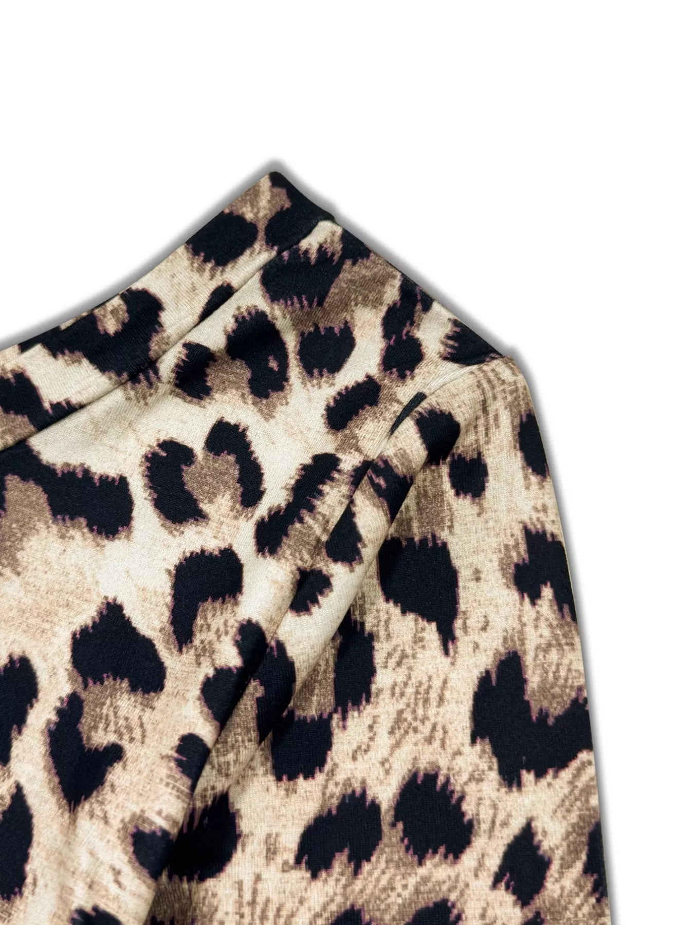 Leopard Print One-Shoulder Top and Pants Set OutfitFlow