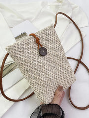 Straw Woven Crossbody Bag OutfitFlow
