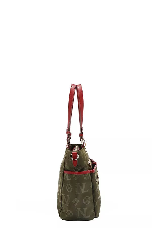 Nicole Lee USA Multi-Compartment Convertible Tote Bag Trendsi