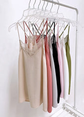 BiBi Lace Cami Solid Tank Top OutfitFlow
