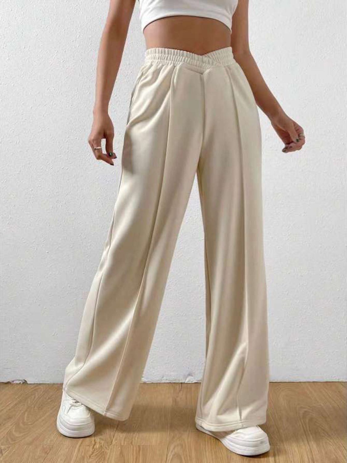 Outfit Flow - Elastic Waist Wide Leg Pants