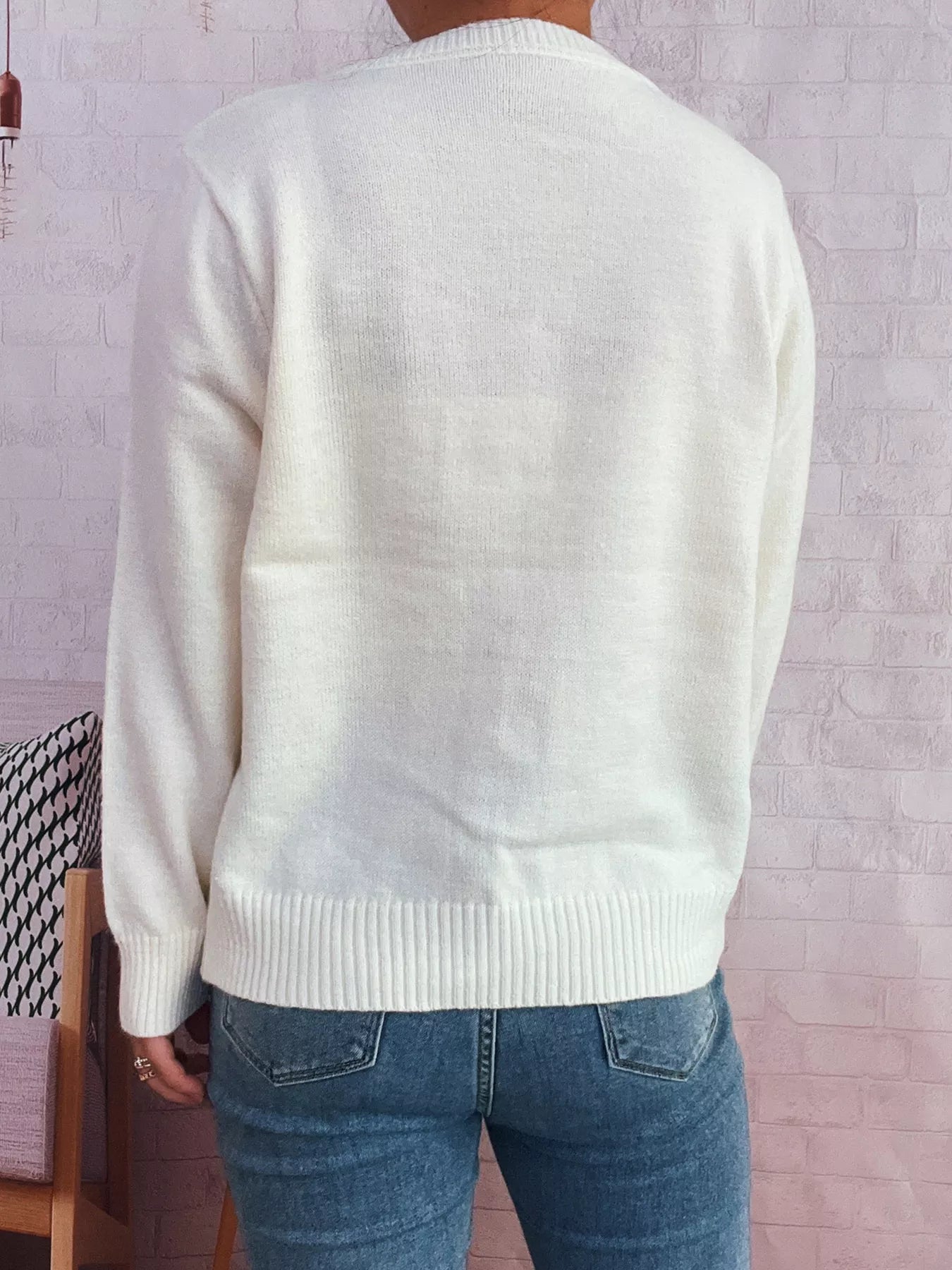 Floral Ribbed Hem Tie Front Cardigan OutfitFlow